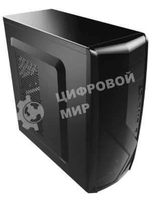 Компьютерный корпус Miditower Aerocool/Formula Cs-1102 черный ATX/micro ATX/mini ITX, USB 3.0 (без БП) 58133