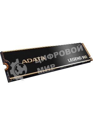 Накопитель SSD ADATA LEGEND 960, 1Tb, PCIe 4.0 x4, M.2 2280, NVMe, R/W 7400/6000, с радиатором