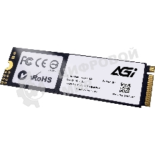 Накопитель SSD AGI AGI1T0G43AI818, 1Tb, PCIe 4.0 x4, M.2 2280, NVMe, R/W 4700/2800