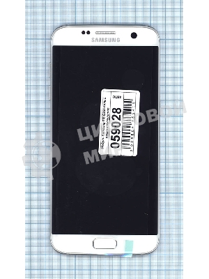 Дисплей для Samsung Galaxy S7 Edge SM-G935FD белый с рамкой и аккумулятором