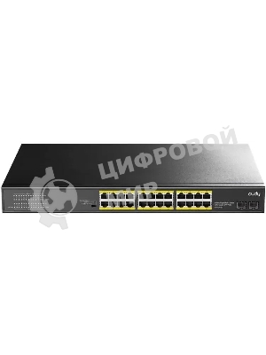 Коммутатор Cudy GS1028PS2, 24×1 Гбит/с, 2×1 Гбит/с SFP