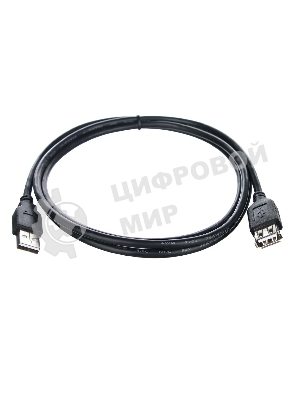 Кабель-удлинитель TELECOM USB2.0 Am-->Af 1,5 м черный TUS6990-1.5M