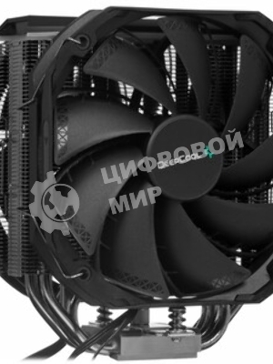 Кулер для процессора DEEPCOOL AS500 PLUS черный, 140 мм, алюминий/медь, 1200 об/мин, 29.2 дБ, 4 pin, 220 Вт, 164 мм
