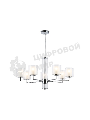 Люстра Ambrella light LH56003/7 СH/FR хром/белый матовый E14*7 max 40W D790*1260