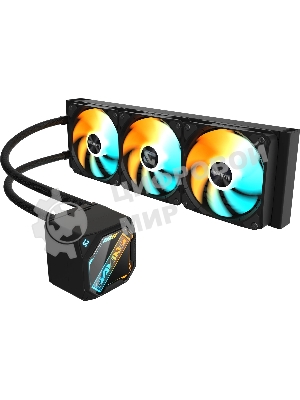 Жидкостная система охлаждения GIGABYTE Gaming GME 360 ARGB черный, алюминий/медь, 2200 об/мин, 35.8 дБ, 4 pin