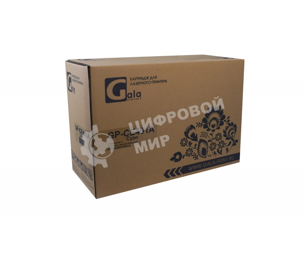 Картридж лазерный GalaPrint GP-CE401A голубой (6000 стр) для HP Color LaserJet Enterprise M551dn/M551n/M551xh