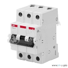 Выключатель автоматический модульный 3п С 10А 4.5кА Basic M BMS413C10 ABB 2CDS643041R0104