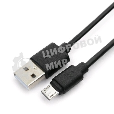 Кабель USB 2.0 Pro Гарнизон GCC-mUSB2-AMBM-1.8M, AM/microBM 5P, 1.8м, черный, пакет