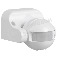 Детектор движения ДД 009 1100Вт угол. обз. 180град. IP44 бел. IEK LDD10-009-1100-001