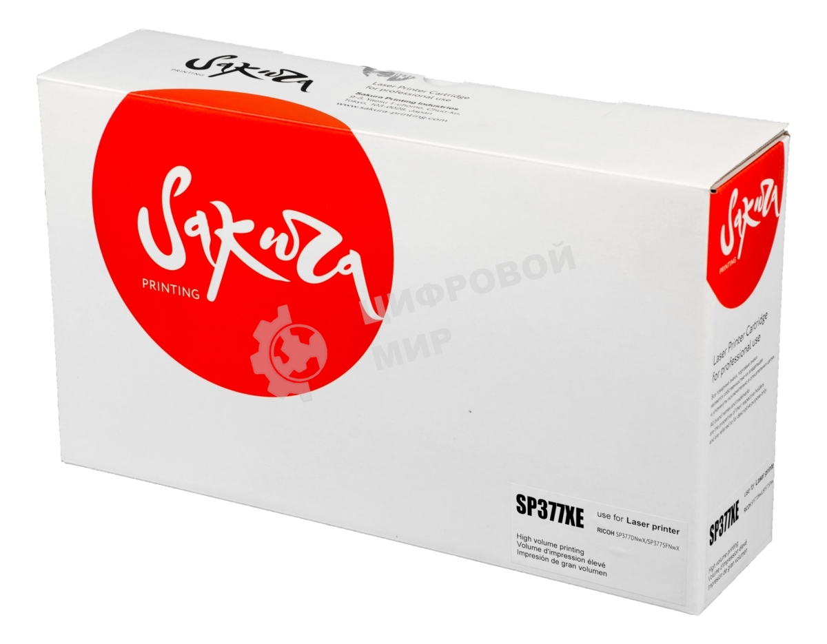 Картридж лазерный Sakura SP377XE для Ricoh Aficio SP 377 Series, черный, 6 400 к.