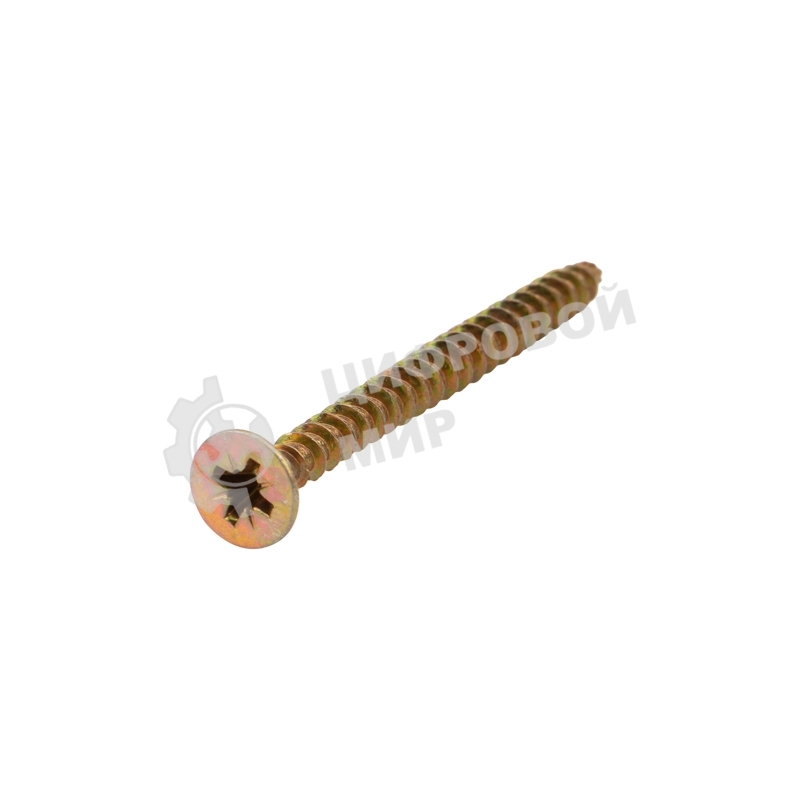 Саморез универсальный Kranz 5х60, желтый цинк, короб (100 шт./уп.)