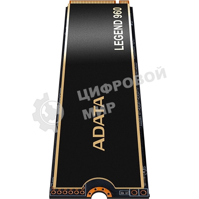 Накопитель SSD ADATA LEGEND 960, 1Tb, PCIe 4.0 x4, M.2 2280, NVMe, R/W 7400/6000, с радиатором
