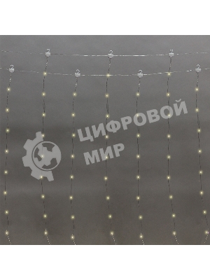 Гирлянда Neon-night Светодиодный дождь из росы 3х2м, теплый белый, USB + пульт управления, с крючками для крепления