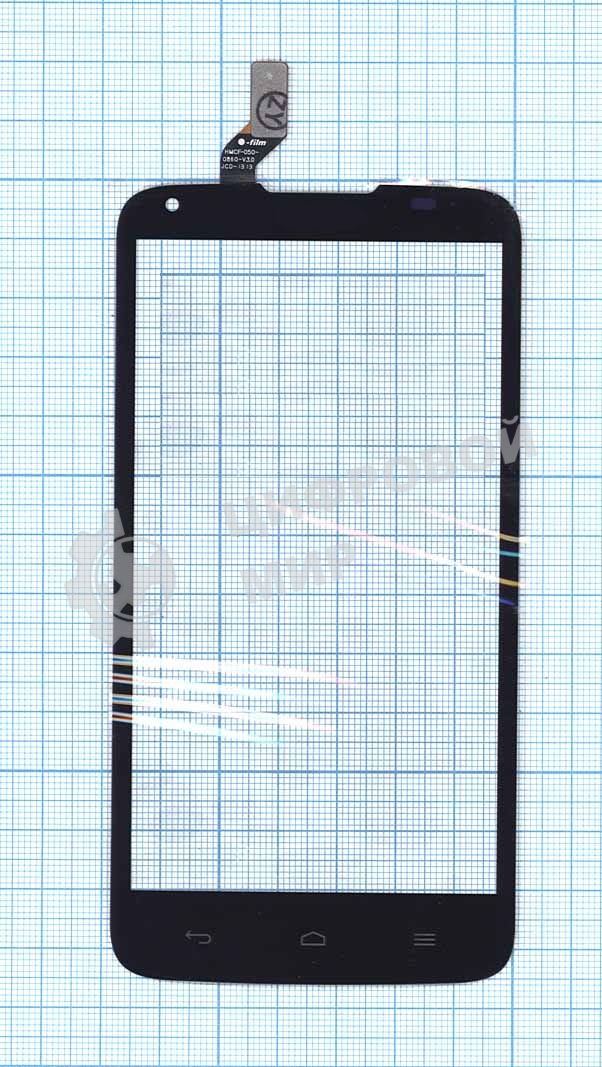 Сенсорное стекло (тачскрин) для Huawei Ascend G710, черное