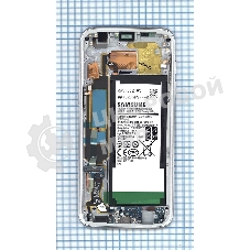Дисплей для Samsung Galaxy S7 Edge SM-G935FD белый с рамкой и аккумулятором