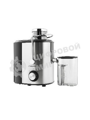 Соковыжималка Maunfeld MJE.850S нержавеющая сталь, центробежная, 850 Вт, 350 мл, механическое