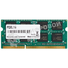 Оперативная память Foxline, DDR4, 8Gb (1x8 Gb), 3200 MHz, CL22, SO-DIMM (совместимо только с процом Intel)