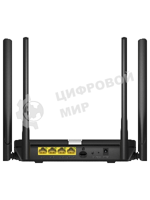 Роутер беспроводной Cudy LT500 AC1200 10/100BASE-TX/4G cat.4 черный