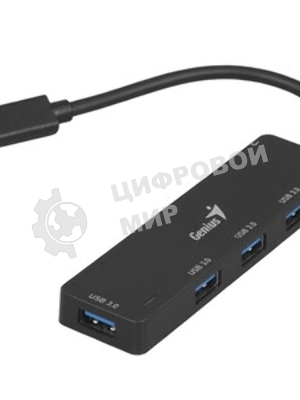 USB-концентратор Genius UH-400, USB Type-C, USB 3.0, USB