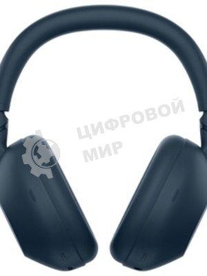 Беспроводные/проводные наушники Sony WH-1000XM6 синий, полноразмерные, Bluetooth + проводной, активное шумоподавление, до 40 ч