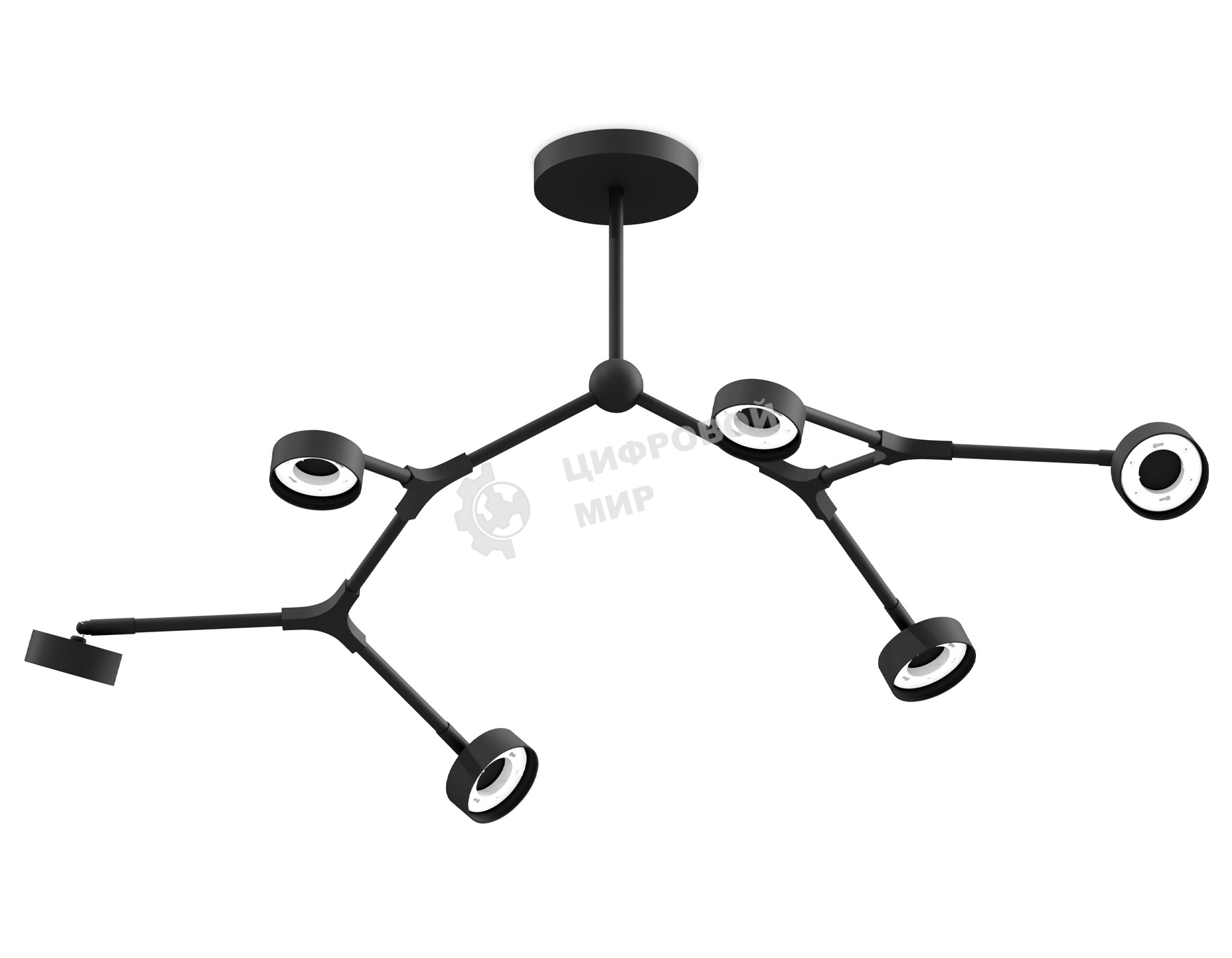 Корпус светильника C9056/6 SBK черный песок 1100*400*200mm GX53/6