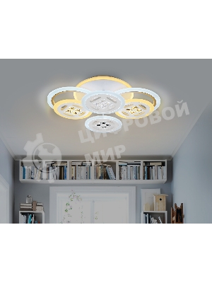 Светильник Ambrella light FA2951/6 WH белый 4200K/3000K+6400K/6400K+3000K 125W 550*405*150 (ПДУ ИК)