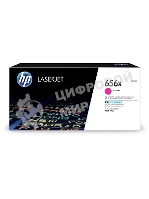 Картридж лазерный HP 656X пурпурный увеличенной емкости для HP CLJ M652/M653 (CF463X) 22000 стр