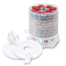 Сушилка для овощей и фруктов Мастерица EFD-0903VM с прозрачными поддонами + 2 поддона д/пастилы и лопатка для разравнивания