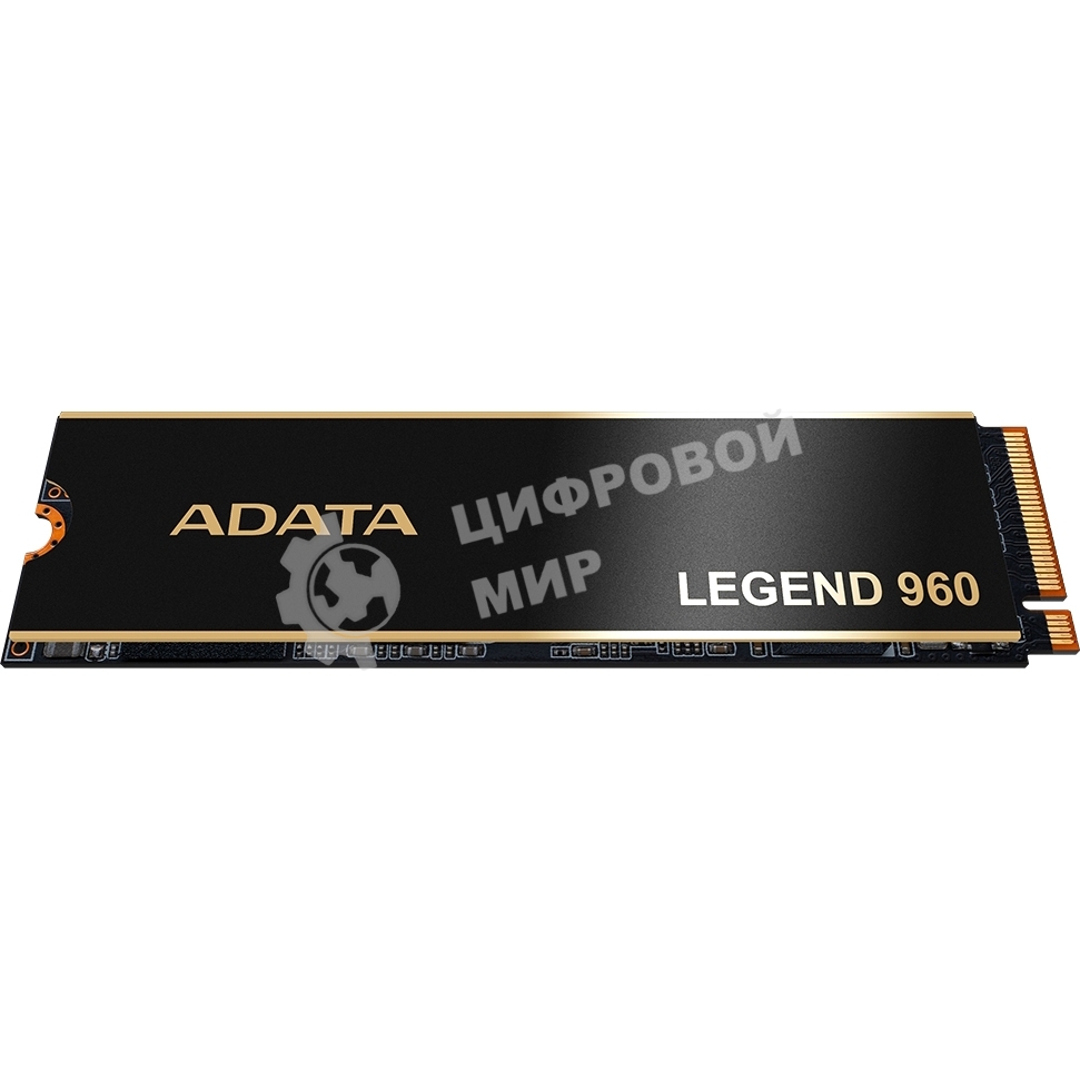 Накопитель SSD ADATA LEGEND 960, 1Tb, PCIe 4.0 x4, M.2 2280, NVMe, R/W 7400/6000, с радиатором