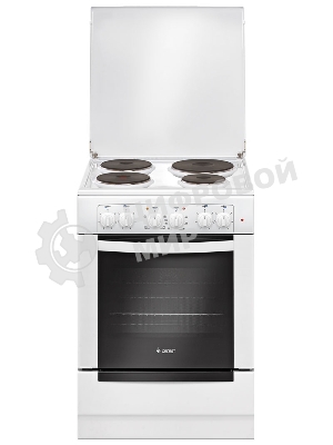 Плита электрическая Gefest 6140-01 белый, конфорок 4 электрических, духовка 55 л, 60 см x 85 см x 60 см