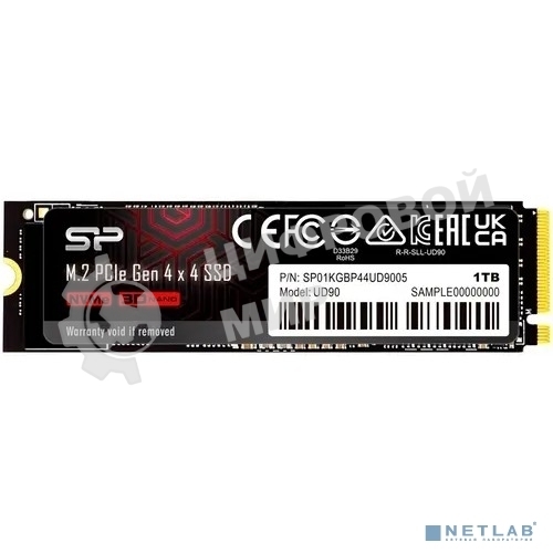 Накопитель SSD Silicon Power PCI-E 3.0 1Tb SP01KGbP44UD9005 M-Series UD80 M.2 2280