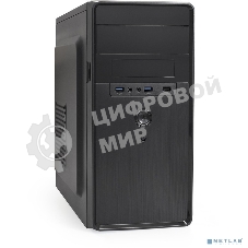 Компьютерный корпус Minitower ExeGate EX286438RUS BA-309U2-350W-8 (mATX, БП AA350 с вент. 8см, 1хUSB+2хUSB 3.0, HD аудио, черный)
