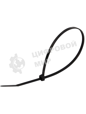 Хомут-стяжка кабельная нейлоновая Rexant 250x3,6 мм, черная, упаковка 100 шт.