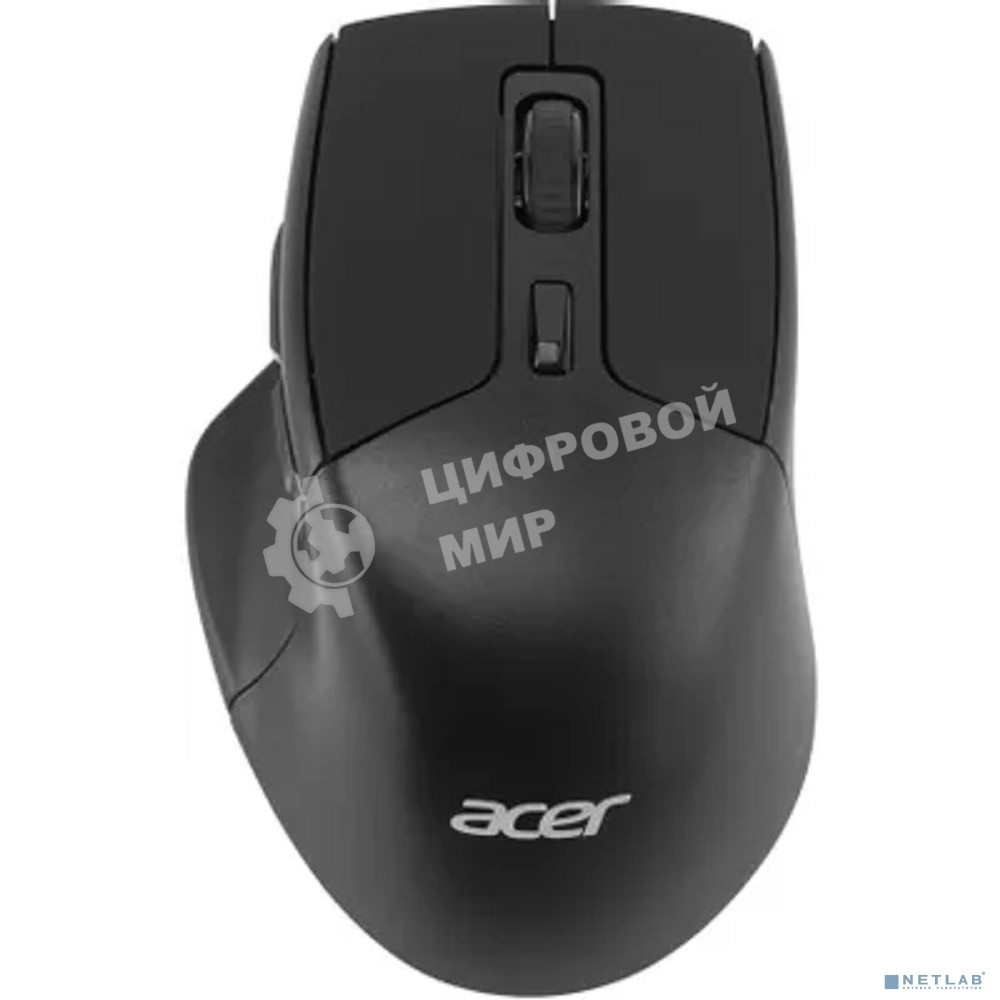 Мышь беспроводная Acer OMR170 черный, 1600 dpi, радиоканал, Bluetooth, USB, кнопки - 6