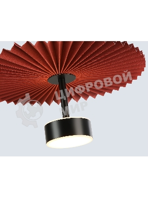 Светильник Ambrella light LH72613 BK/RD черный/красный 6W 3000K D300*260-1770