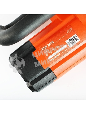 Пила цепная электрическая Patriot ESP 2418, 2400Вт, 18'/45 см, 3/8, 1,3мм 62 зв, плавный пуск, бесключевая натяжка цепи, термозащита