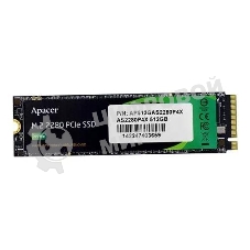 Накопитель SSD Apacer AS2280P4, 512Gb, M.2 2280, PCIe 3.0 x4, NVMe, R/W 2100/1500