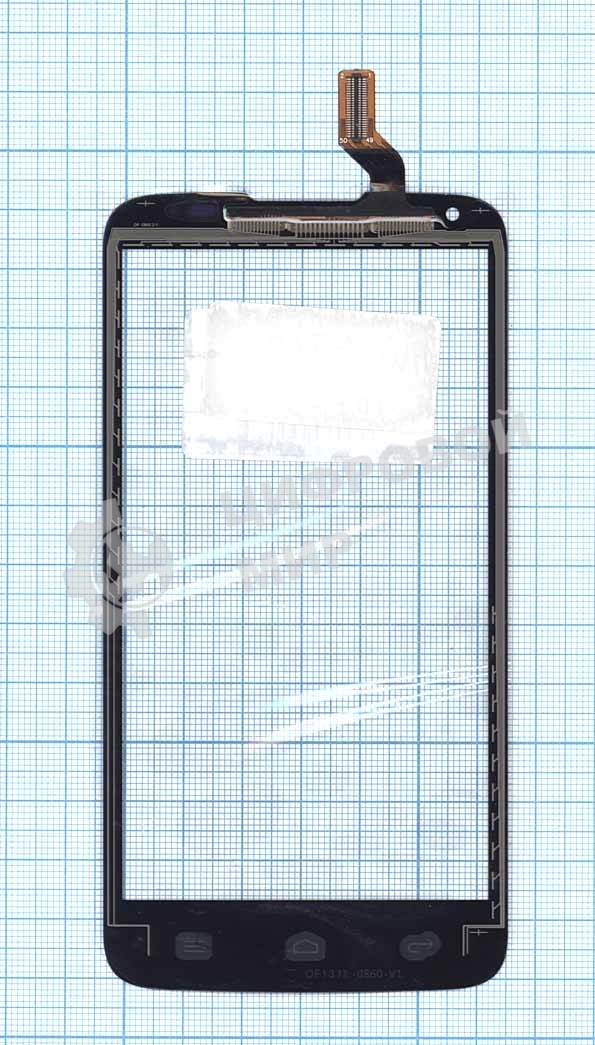 Сенсорное стекло (тачскрин) для Huawei Ascend G710, черное