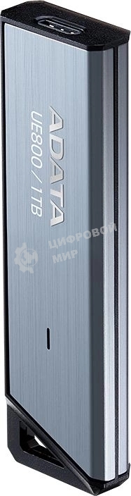Флешка USB ADATA Elite UE800 (AELI-UE800-1T-CSG), 1Tb, Type-C USB 3.2, R/W 1000/1000, серебристый