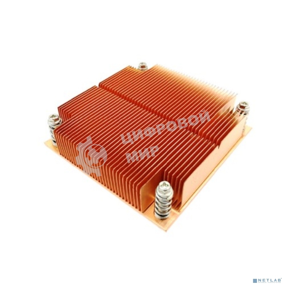 Радиатор для процессора ExeGate ESNK-0046.1U.115x.Cu медный, медь, 100 Вт, 25 мм