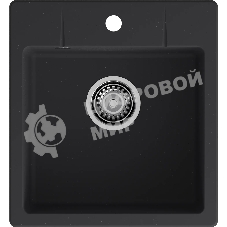 Мойка GRANFEST URBAN 245 1-чаша 450x490мм, монтаж: врезной, материал: кварц, черный