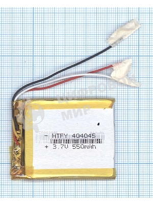 Аккумулятор Li-Pol (батарея) 4x40x45мм 3pin 3.7V/550mAh