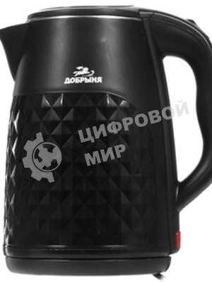 Чайник эл Добрыня DO-1237B (2,8л) 2200 Вт, двойная стенка нжс/пл, черный УВЕЛИЧЕННЫЙ ОБЪЕМ 2,8 л.-Мощность: 1800-2200 Вт.-Двойные стенки-Автоотключение при закипании воды-Возможность поворота на 360 градусов-Закрытый нагревательный элемент-Сетевой индикатор работы-Место для хранения шнура-Напряжение 230 Вт, 50 Гц.