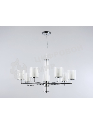 Люстра Ambrella light LH56003/7 СH/FR хром/белый матовый E14*7 max 40W D790*1260