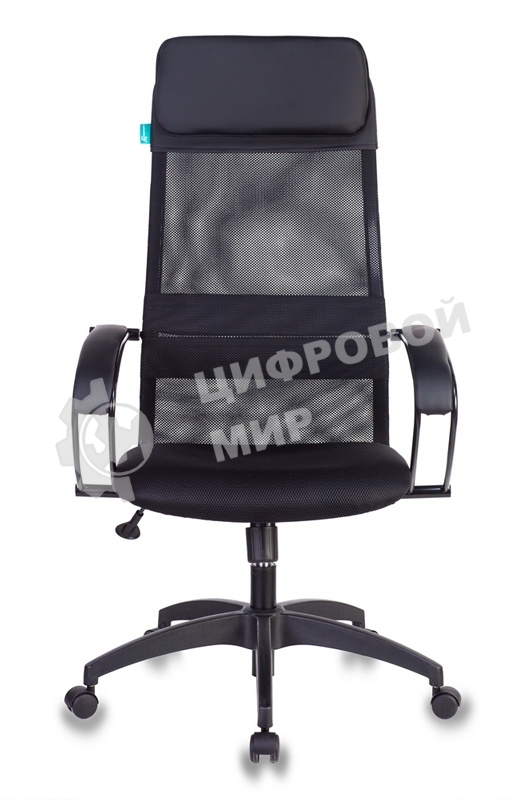 Кресло руководителя Бюрократ CH-608/BLACK TW-01 TW-11 черный, спинка сетка, искусст. кожа/ткань