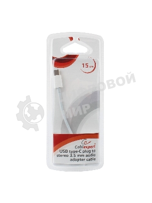 Переходник Cablexpert Переходник USB, USB Type-C/Jack3.5F, пакет (CCA-UC3.5F-01-W)