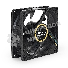 Вентилятор для корпуса ExeGate EX08025B4P-PWM черный, 80 мм, 2300 об/мин, 23 дБ, 4 pin