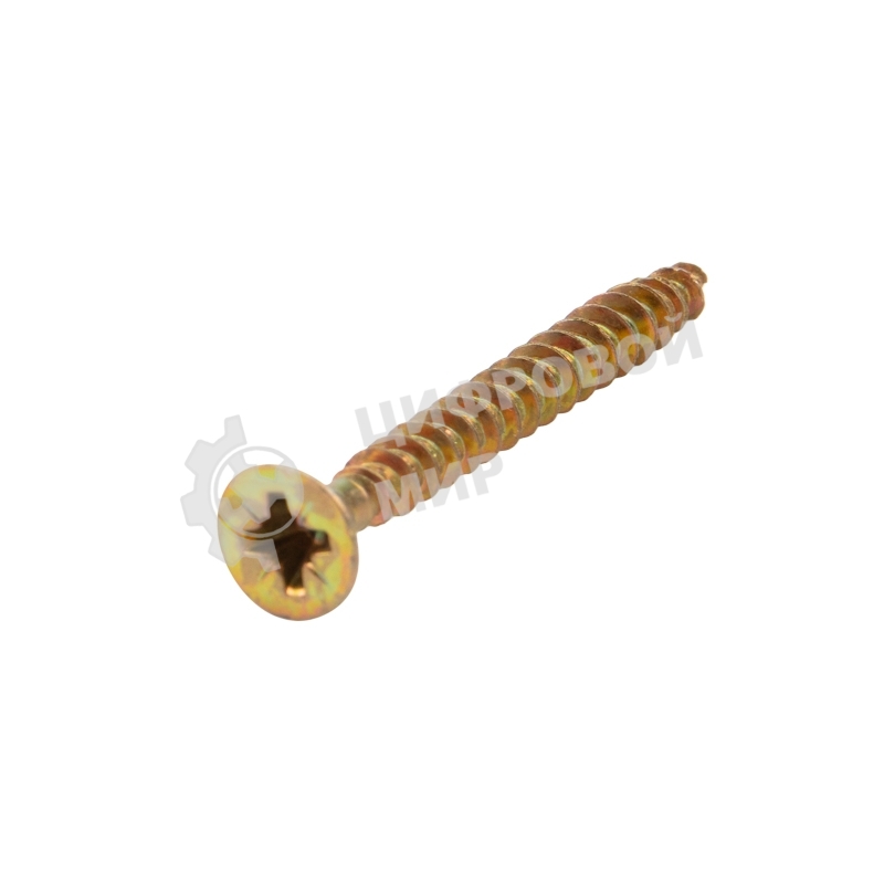 Саморез универсальный Kranz 4х40, желтый цинк, короб (200 шт./уп.)