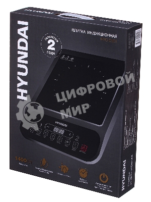 Плита настольная электрическая Hyundai HYC-0101 черный эмаль (настольная)