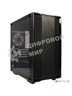Компьютерный корпус DeepCool CC360 ARGb (R-CC360-BKAPM3-G-1) (mATX, без БП, 2xUSB, с окном)